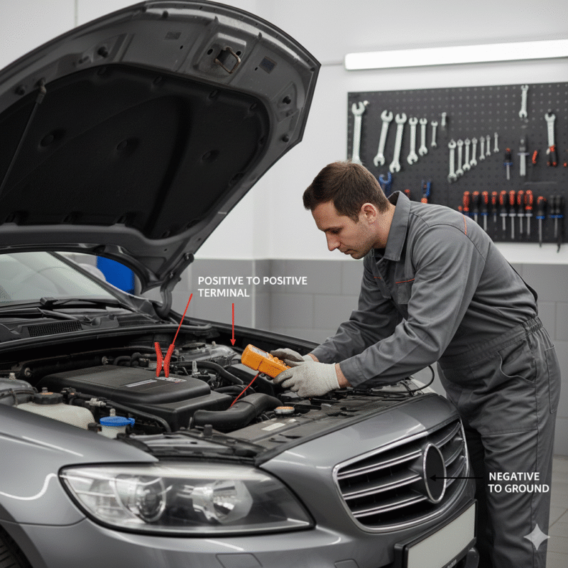 booster pack connection sudden battery failure Dubai