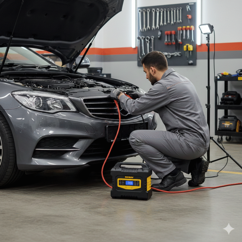 weak car battery jumpstart Dubai