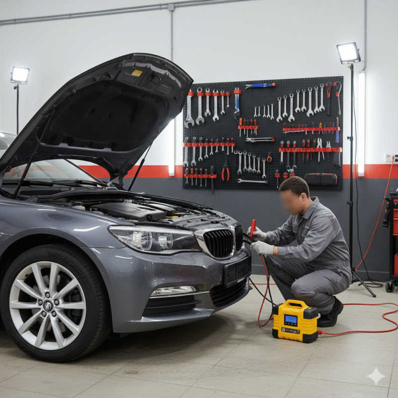 sudden battery failure jumpstart Dubai