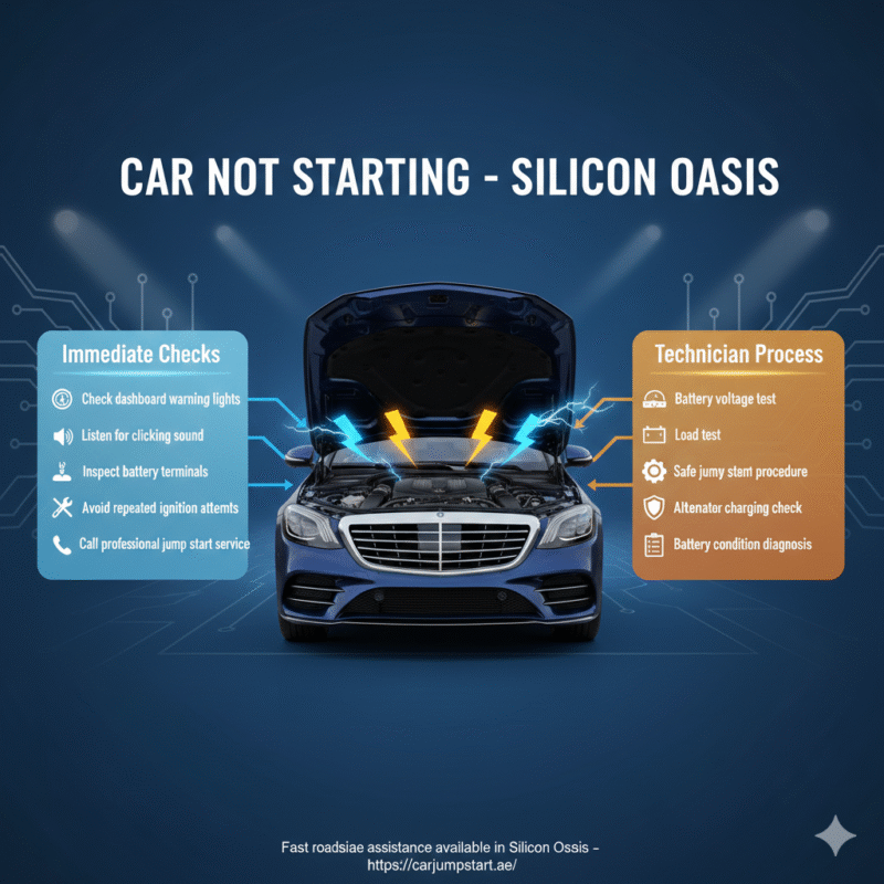 Professional user guide infographic featuring the title at the top, key extracted points displayed on both sides, and a premium branded central image connected with animated arrows and icons.
