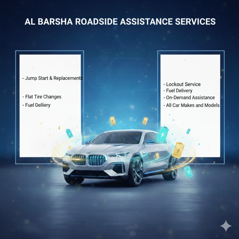 Feature image showing a dynamic title at the top, luxury car or brand image in the center with glowing animated effects, and key points displayed clearly on the left and right sides for a professional user guide.