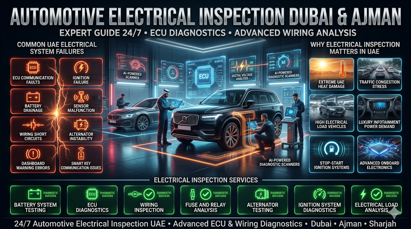 Automotive Electrical Inspection Dubai (Ajman ) -Expert Guide 24/7