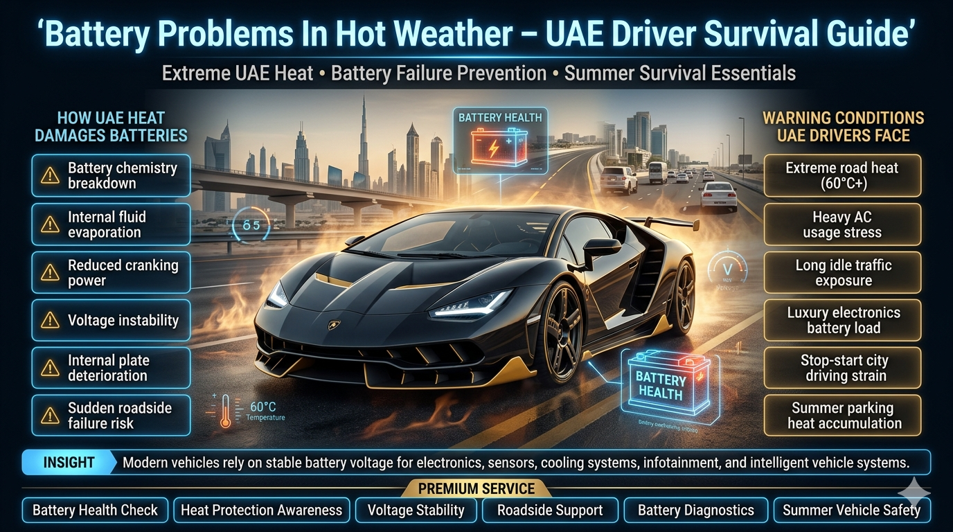 Battery Problems In Hot Weather – UAE Driver Survival Guide