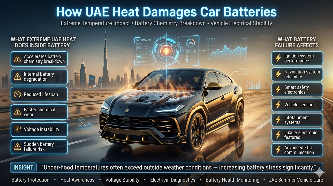 Why Car Batteries Fail In UAE Heat – Common Causes Explained