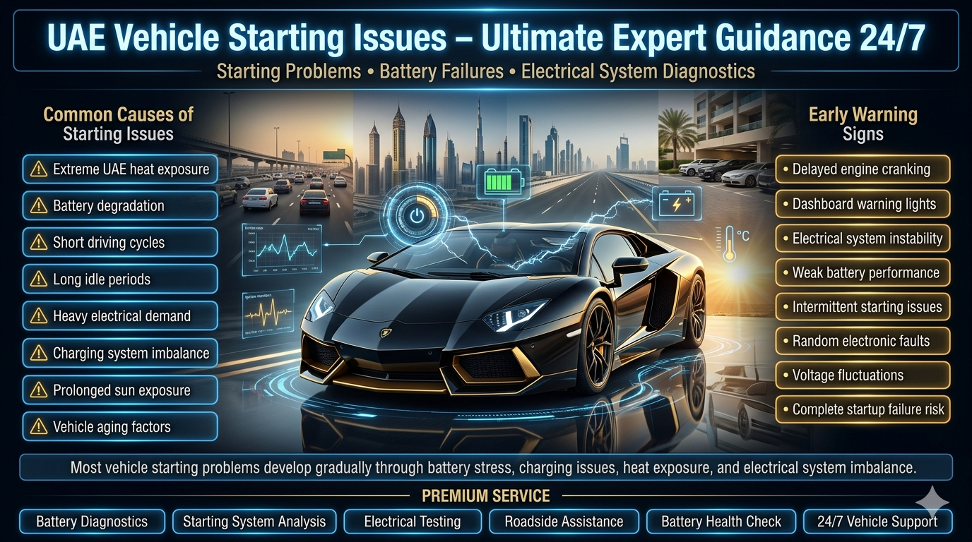 UAE Vehicle Starting Issues-Ultimate Expert Guidance 24/7