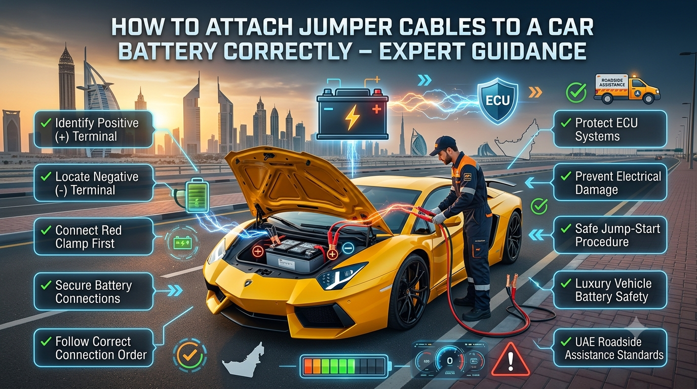 How to Attach Jumper Cables to a Car Battery Correctly-Expert Guidance